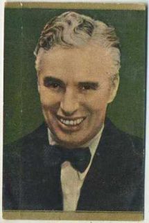 Circa 1936 1937 Danmarks Film Stars Trading Card #81 Charles Chaplin