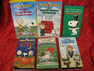 Charlie Brown Peanuts VHS Videos Christmas Pumpkin Easter Sport New 