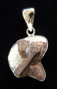 Charles Albert Staurolite Fairy Cross Sterling Silver Pendant