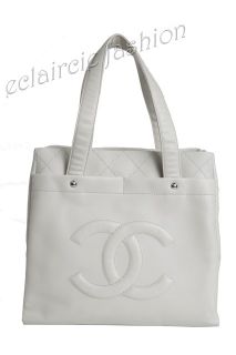 Chanel Large Executive Cerf Quilted Caviar Leather Tote Bag Handbag 
