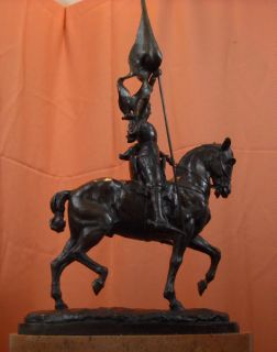Joan of Arc Bronze Statue E Fremiet Charles de Gaulle