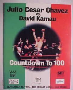 Julio Cesar Chavez vs David Kamau Official on Site Boxing Program 9 