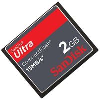 2GB Compact Flash Card SanDisk Ultra SDCFH 002G BRB U