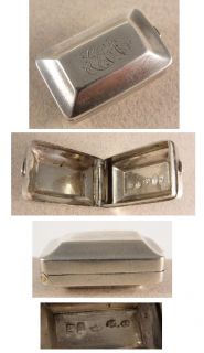 Fine Georgian Silver Pill Patch Box Hallmarked 1803 Maker Pemberton 