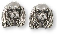 Cavalier King Charles Spaniel Earrings Sterling Silver Jewelry KC20 E