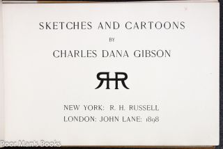   AND CARTOONS BY CHARLES DANA GIBSON 1896 Hardcover Folio
