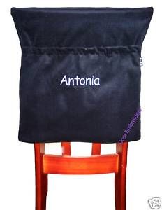 Personalised Made to Order School Chair Bag Fully Lined