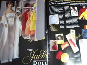 1998 Franklin Heirloom Jackie Kennedy Doll Ad Cassini