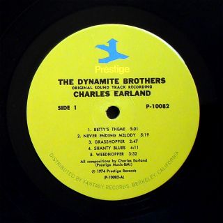 Charles Earland The Dynamite Brothers LP Prestige P 10082 Orig US 1974 