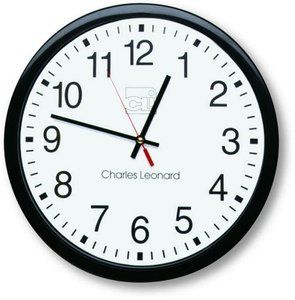 Charles Leonard Inc Wall Clock Home Kitchen Large Numbers Easy Easy 