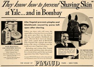   Pinaud Skin Horse Shaving Charles WIlson Army   ORIGINAL ADVERTISING