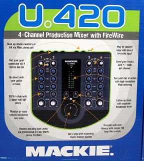 Mackie U 420 4 Channel Production Mixer with Firewire