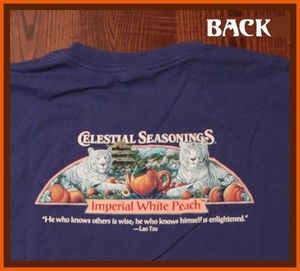 Sale Tee Celestial Seasonings Tea Imperial White Peach T Shirt XXL 