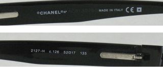 Authentic Chanel 2127H Eyeglasses Frame Made in Italy 52 17 135