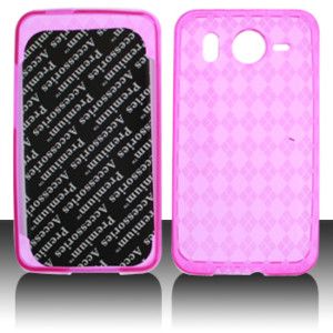 HTC Inspire 4G Cell Phone Faceplates TPU Cover Pink