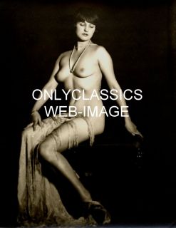 Sexy Girl Pin Up Print Cheney Johnston Ziegfeld Follies Curves Pearls 