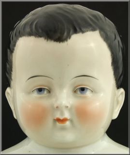   19thC Large 18” Authentic Frozen Charlotte / Charlie Full China Doll