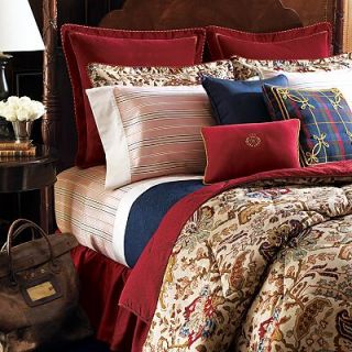   Chaps Home Leighton tapestry bedding coordinates. In ivory/multi