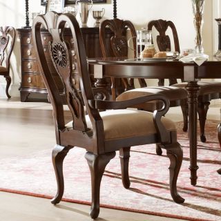   Traditional Cherry Dining Room Rectangular Leg Table Chairs Set