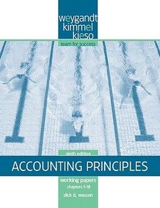 Working Papers Chapters 1 18 to Accompany Accounting Principles (9th 