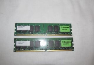 Lot of Two 1GB Centon Desktop Memory G1GBPC800 DDR2 Computer Po 10344 