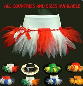 Cheerleading Tutu Mini Skirt Football Rugby Fancy Dress