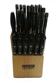Kitchen Chef Deluxe 31 PC Knife Cutlery Set Cuchillos de Cocina