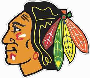 Chicago Blackhawks Hockey Cornhole Decal Sticker Set of 2