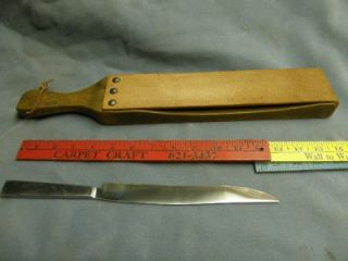 Vtg Kitchen Knife Holder Sharpener Mid Century Cutlery Board Food Prep 