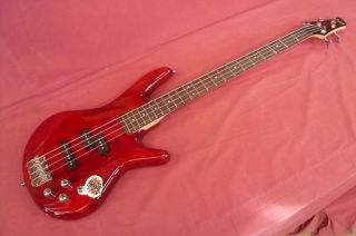 Ibanez GSR200 TR 4 String Bass Guitar Trans Cherry Red
