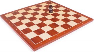 mahogany maple notated chess board 2 squares special  price $ 81 