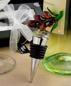 Murano Real Glass Grape Wine Champaign Bottle Stop Stopper New In Gift 