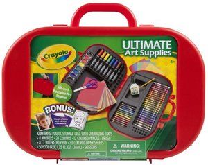 Art Set Crayola Kids Craft Supply Case Assorted Colors Painting Young 