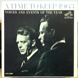 Chet Huntley David Brinkley A Time to Keep 1963 LP VG Loc 1088 Vinyl 