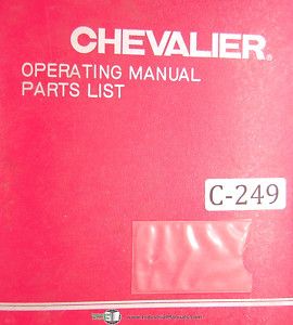 Chevalier FSG Surface Grinder Operation Parts Manual
