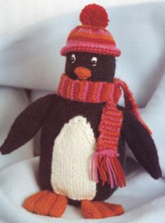 Chilly Billy Penguin Toy Knitting Pattern Instructions
