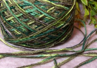 Chaparral Yarn Greens Worsted Weight Chenille Combo Ood