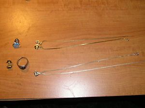 junk drawer or not sterling large saphire ring necklaces charm 