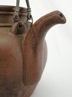 Antique Chinese Yixing Pottery Teapot H Suan Te Ming & Makers Mark