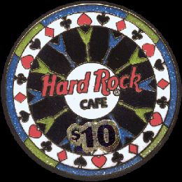 Hard Rock Cafe on Line 2002 $10 Poker Casino Chip Pin Online