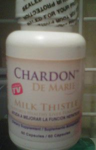 Chardon de Marie Milk Thistle 1 Bottle 60 Capsules Funcion Hepatica 