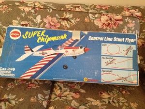 Cox Super Chipmunk Control Line Stunt Flyer 049 Engine Powered