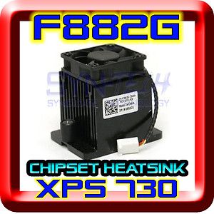   XPS 730 Motherboard Chipset Heatsink Cooling Fan Assembly F882G