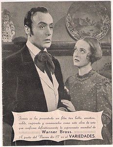 All This and Heaven Too Bette Davis Charles Boyer Spanish Dbl Herald 