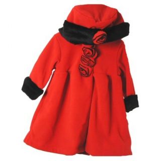 Your Princess will Love Wearing this Gorgeous Red & Black Fleece Coat 