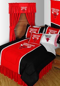 Chicago Bulls Bedroom Decor NBA Free SHIP with 3 Items Twin Full Queen 