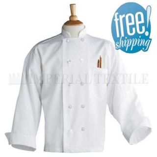 New Mens 402C Cotton Chef Coat Jacket White 4X 6X