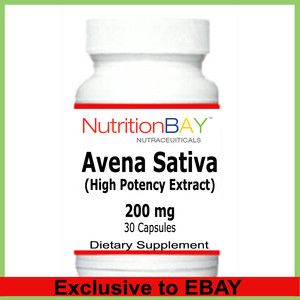 Avena Sativa High Potency Cholesterol Lowering Properties 200 mg 30 