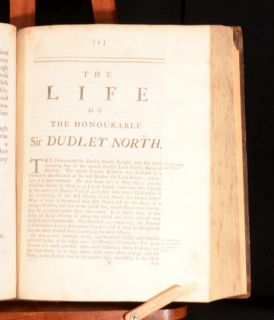   Life Of Francis North Baron Sir Dudley North And Dr John North Scarce
