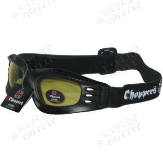 AUTHENTIC CHOPPERS Night Lens MOTORCYCLE GOGGLES NEW WHOLESALE SALE # 